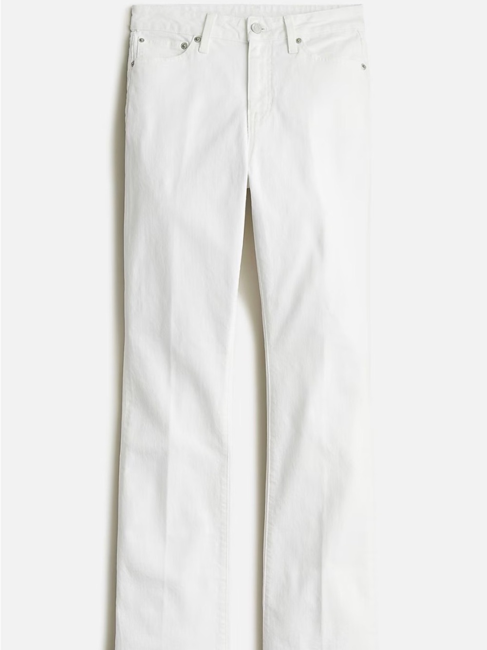 J. Crew Full Length Demi Boot Jeans in white wash Size 29 Style BP470